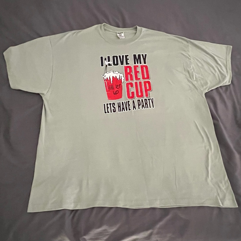I love my red cup party graphic t-shirt